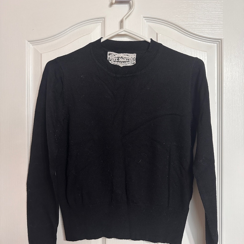 Pink Martini Black Knit Sweater